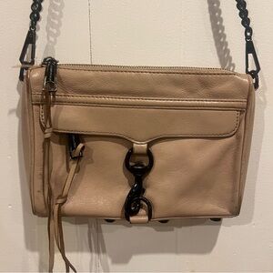 Rebecca Minkoff Mini MAC Crossbody in Nude/Black